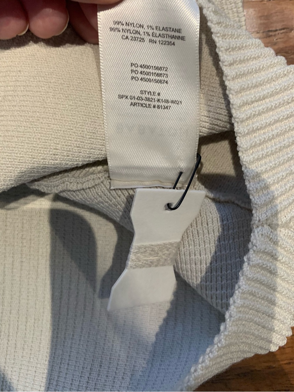 Babaton Cream Ribbed Cropped Tank - Picture 15 of 16